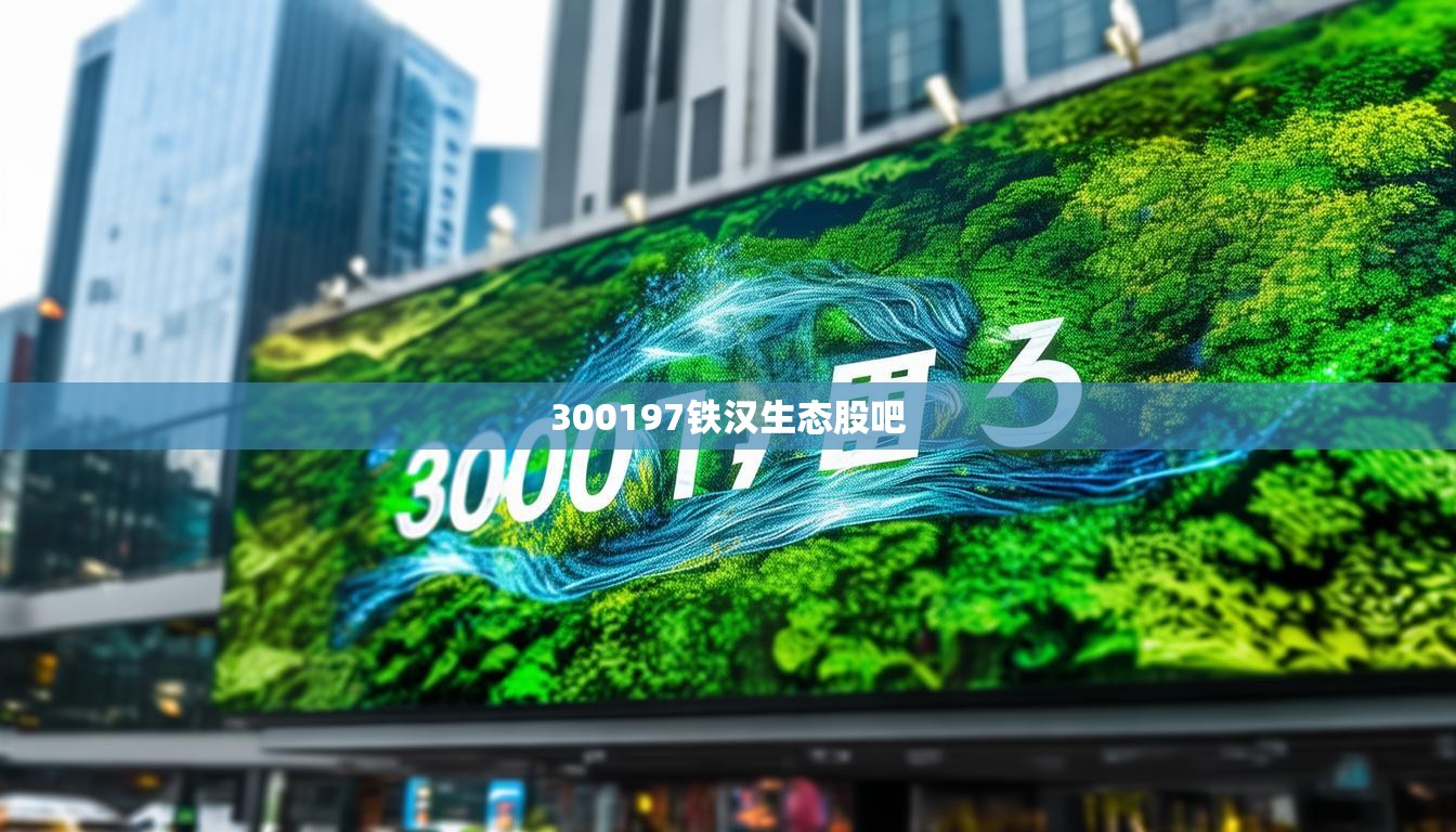 300197铁汉生态股吧